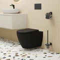 Унитаз Queen 113T20201R (570*360*400) ЧЁРНЫЙ МАТОВЫЙ подвесной БЕЗОБОДКОВЫЙ, 1 место 113T20201R