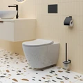 Унитаз Queen 113T20001R (570*360*400) БЕЛЫЙ подвесной БЕЗОБОДКОВЫЙ, 1 место 113T20001R