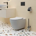 Унитаз Ambassador Queen 113T20101R (570*360*400) БЕЛЫЙ МАТОВЫЙ подвесной БЕЗОБОДКОВЫЙ, 1 место 113T20101R
