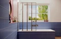 Шторка для ванны Ambassador Bath Screens 16041111L (100х140) хром,стекло прозрачное,складная,1 место 16041111L