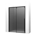 Дверь в нишу Ambassador Intense 110022204IBB (150х200) черный,стекло тонированное,раздвижная,1 место 110022204IBB
