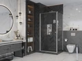 Боковая стенка Ambassador Elysium 80CX (80х200) хром,стекло прозрачное,1 место 80CX