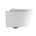 Унитаз подвесной Grossman Thin Rim GR-5604SQ (520х360х355) тонкий ободок,белый с тонкой крышкой,микролифт,смыв торнадо,1 место GR-5604SQ