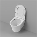 Унитаз подвесной Grossman Thin Rim GR-5604SQ (520х360х355) тонкий ободок,белый с тонкой крышкой,микролифт,смыв торнадо,1 место GR-5604SQ