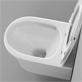 Унитаз подвесной Grossman Thin Rim GR-5604SQ (520х360х355) тонкий ободок,белый с тонкой крышкой,микролифт,смыв торнадо,1 место GR-5604SQ