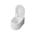 Унитаз подвесной Grossman Thin Rim GR-5606SQ (500х360х362) тонкий ободок,белый с тонкой крышкой,микролифт,смыв торнадо,1 место GR-5606SQ