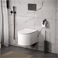 Унитаз подвесной Grossman Thin Rim GR-5606SQ (500х360х362) тонкий ободок,белый с тонкой крышкой,микролифт,смыв торнадо,1 место GR-5606SQ