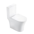 Унитаз напольный Grossman Thin Rim GR-5607SQ (656х370х796) тонкий ободок,белый,моноблок с тонкой крышкой,микролифт,смыв торнадо,1 место GR-5607SQ