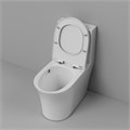 Унитаз напольный Grossman Thin Rim GR-5607SQ (656х370х796) тонкий ободок,белый,моноблок с тонкой крышкой,микролифт,смыв торнадо,1 место GR-5607SQ