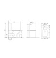 Унитаз напольный Grossman GR-4418SQ (610х365х825) безободковый,белый с тонкой крышкой,микролифт,смыв торнадо,2 места GR-4418SQ