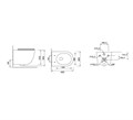 Унитаз подвесной Grossman GR-4455GMSQ (490х370х360) безободковый,смыв торнадо,серый матовый с тонкой крышкой,микролифт,1 место GR-4455GMSQ