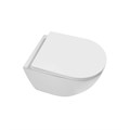 Унитаз подвесной Grossman Thin Rim GR-5601S (520х360х360) тонкий ободок,белый с тонкой крышкой,микролифт,1 место GR-5601S