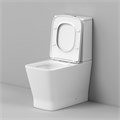 Унитаз напольный Grossman GR-4490SQ (605х365х820) безободковый,белый с тонкой крышкой,микролифт,смыв торнадо,2 места GR-4490SQ