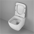 Унитаз подвесной Grossman Thin Rim GR-5603S (520х365х345) тонкий ободок,белый с тонкой крышкой,микролифт,1 место GR-5603S