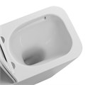 Унитаз напольный Grossman Classic GR-4445SQ (635х380х830) безободковый,белый с тонкой крышкой,микролифт,смыв торнадо,2 места GR-4445SQ