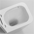 Унитаз напольный Grossman Classic GR-4445SQ (635х380х830) безободковый,белый с тонкой крышкой,микролифт,смыв торнадо,2 места GR-4445SQ