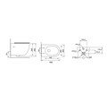 Унитаз подвесной Grossman Color GR-4411BS (560х360х350) безободковый,черный с тонкой крышкой,микролифт,1 место GR-4411blackS