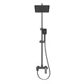 Душевая стойка Grossman Cosmo 500.K35.02.210 с верхним душем,ручной лейкой и смесителем,черный матовый,1 место 500.K35.02.210