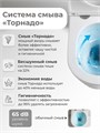 Унитаз подвесной Grossman GR-4457BMSQ (520х360х320) безободковый,смыв торнадо,черный матовый с тонкой крышкой,микролифт,1 место GR-4457BMSQ