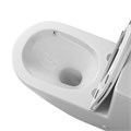 Унитаз напольный Grossman GR-4407SQ (660х390х855) безободковый,белый с тонкой крышкой,микролифт,смыв торнадо,2 места GR-4407SQ
