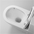 Унитаз напольный Grossman GR-4407SQ (660х390х855) безободковый,белый с тонкой крышкой,микролифт,смыв торнадо,2 места GR-4407SQ