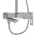 Душевая стойка Grossman Pragma 500.K35.03.100 с верхним душем,ручной лейкой и смесителем,хром глянцевый,1 место 500.K35.03.100