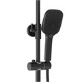 Душевая стойка Grossman Mercury 500.K35.10.210 с верхним душем,ручной лейкой и смесителем,черный матовый,1 место 500.K35.10.210