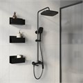 Душевая стойка Grossman Mercury 500.K35.10.210 с верхним душем,ручной лейкой и смесителем,черный матовый,1 место 500.K35.10.210