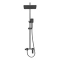 Душевая стойка Grossman Style 500.K35.05.210 с верхним душем,ручной лейкой и смесителем,черный матовый,1 место 500.K35.05.210