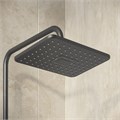 Душевая стойка Grossman Style 500.K35.05.210 с верхним душем,ручной лейкой и смесителем,черный матовый,1 место 500.K35.05.210