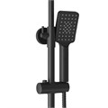 Душевая стойка Grossman Style 500.K35.05.210 с верхним душем,ручной лейкой и смесителем,черный матовый,1 место 500.K35.05.210