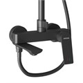 Душевая стойка Grossman Galaxy 500.K35.01.210 с верхним душем,ручной лейкой и смесителем,черный матовый,1 место 500.K35.01.210