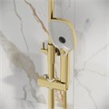 Душевая стойка Grossman Pragma 500.K35.03.320 с верхним душем,ручной лейкой и смесителем,золото сатиновый,1 место 500.K35.03.320