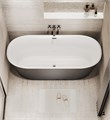 Ванна отдельностоящая Grossman Forta GR-27021MB (170х75х58) цвет черный/белый матовый,рифленая 1 место GR-27021MB
