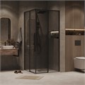 1/2 душевого ограждения Grossman Galaxy 1/2.K33.01.12.21.10 (120х195) черный матовый,стекло тонированное, 1 место 1/2.K33.01.12.21.10