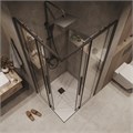 Душевое ограждение Grossman Galaxy 300.K33.01.9090.21.00 (90х90х195) квадрат,раздвижная,черный матовый,стекло прозрачное, 1 место 300.K33.01.9090.21.00