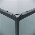 Душевое ограждение Grossman Galaxy 300.K33.01.9090.21.00 (90х90х195) квадрат,раздвижная,черный матовый,стекло прозрачное, 1 место 300.K33.01.9090.21.00