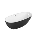 Ванна отдельностоящая Grossman Fly GR-1104MB (170х75х58) цвет черный/белый матовый,1 место GR-1104MB