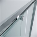 1/2 душевого ограждения Grossman Galaxy 1/2.K33.01.12.10.00 (120х195) хром,стекло прозрачное, 1 место 1/2.K33.01.12.10.00