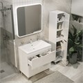 Тумба напольная "ВИСТА-75 см" с 2-я ящ. белый глянец (ум. Alice-75) 107565