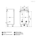 Тумба напольная "ВИСТА-50 см" с 2-мя двер., белый глянец (ум. Alice-50) 105063