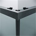 Душевое ограждение Grossman Cosmo 300.K33.02.8080.42.00 (80х80х195) квадрат,раздвижная,графит сатин,стекло прозрачное, 1 место 300.K33.02.8080.42.00
