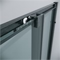 Душевое ограждение Grossman Cosmo 300.K33.02.8080.42.00 (80х80х195) квадрат,раздвижная,графит сатин,стекло прозрачное, 1 место 300.K33.02.8080.42.00