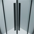 Душевое ограждение Grossman Galaxy 300.K33.01.8080.42.00 (80х80х195) квадрат,раздвижная,графит сатин,стекло прозрачное, 1 место 300.K33.01.8080.42.00