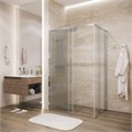 Боковая стенка Grossman Galaxy 200.K33.01.90.10.02 (90х195) хром,стекло шиншилла, 1 место 200.K33.01.90.10.02