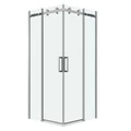 Душевое ограждение Grossman Classic 300.K33.04.8080.10.00 (80х80х195) квадрат,раздвижная,хром,стекло прозрачное, 2 места 300.K33.04.8080.10.00