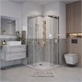 Душевое ограждение Grossman Classic 300.K33.04.8080.10.00 (80х80х195) квадрат,раздвижная,хром,стекло прозрачное, 2 места 300.K33.04.8080.10.00