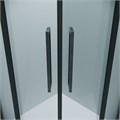 Душевое ограждение Grossman Cosmo 301.K33.02.9090.42.00 (90х90х195) четверть круга,раздвижная,графит сатин,стекло прозрачное, 1 место 301.K33.02.9090.42.00