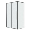 Боковая стенка Grossman Galaxy 200.K33.01.90.21.02 (90х195) черный матовый,стекло шиншилла, 1 место 200.K33.01.90.21.02