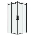 Душевое ограждение Grossman Classic 300.K33.04.1010.21.00 (100х100х195) квадрат,раздвижная,черный матовый, стекло прозрачное, 2 места 300.K33.04.1010.21.00